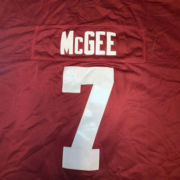 Texas A&M Aggies Jersey Maroon White XXL #7 McGee STITCHED - Picture 11 of 14